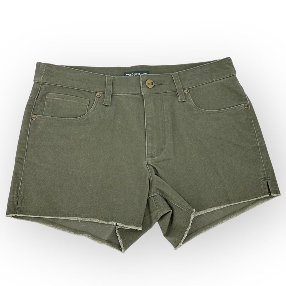 Toad&Co Olive Green Jean Shorts NWT - Picture 5 of 9